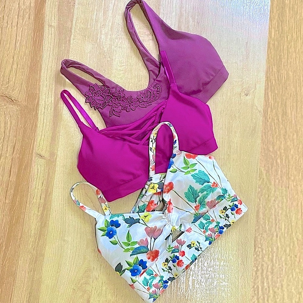 Fabletics 32A Sports Bras Set in Boho Florals